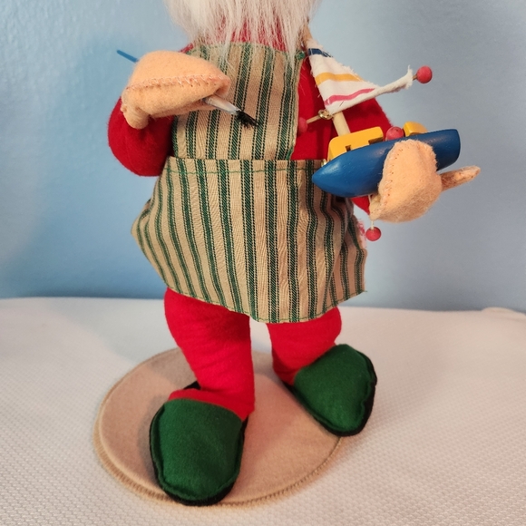 1996 Annalee Santa Claus Doll Painting Sailboat Boat Vintage 90s Christmas - Picture 4 of 8